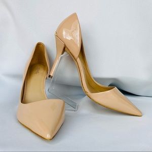 3 3/4” Michael Kors Nude Patent D’Orsay Pumps